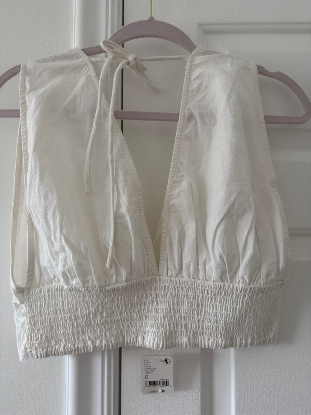 Free People White Two-Piece Skirt and Crop Top Set - Picture 4 of 7